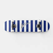 Skateboard Chrome voile sur les bandes marines (Horz)
