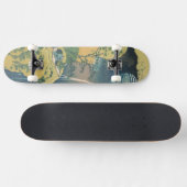 Skateboard Chutes d'Amida d'Hokusai Japon Cascade (Horz)