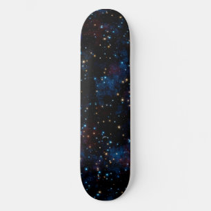 Skateboard Ciel étoilé avec étoiles et planètes
