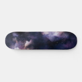 Skateboard Ciel nocturne de Galaxie cosmique pourpre (Horz)