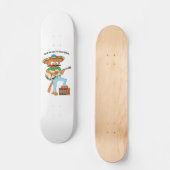 Skateboard "Cinco de Meow" Chant Dessin Mustache Chat (Recto)