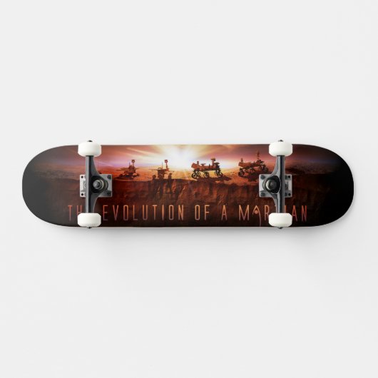 Skateboard Cinq rovers Mars réussis (Horz)
