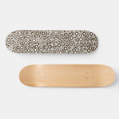 Skateboard Circuit Alien - Blanc sur Dark Brown (Horz)