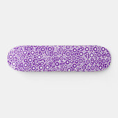 Skateboard Circuit Alien - Blanc sur Violet (Horz)