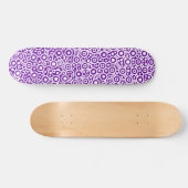 Skateboard Circuit Alien - Blanc sur Violet (Horz)