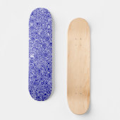 Skateboard Circuit Alien Exterminé - Blanc sur bleu profond (Recto)