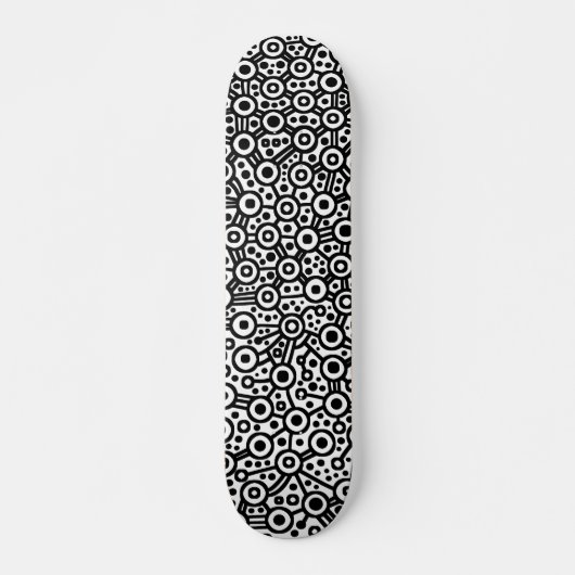 Skateboard Circuit Alien III - Noir sur Blanc (Devant)