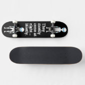 Skateboard Citation d'alien noir blanc mignon (Horz)