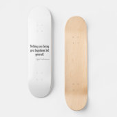 Skateboard Citation inspirée de bonheur vintage d'Emerson (Recto)