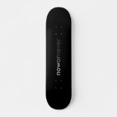 Skateboard Citation minimaliste noire (Devant)