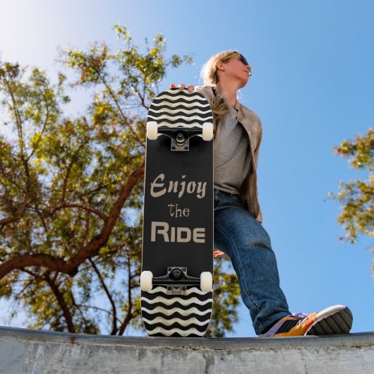 Skateboard Citation Motivationnelle Profitez du tour avec des (Extérieur 1)