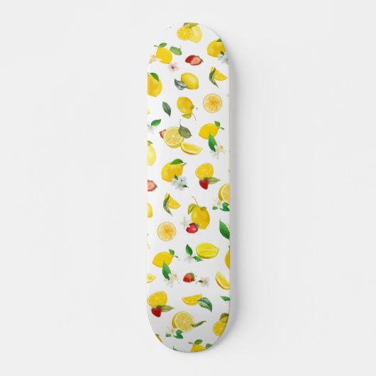 Skateboard Citron et fraise 2 (Devant)