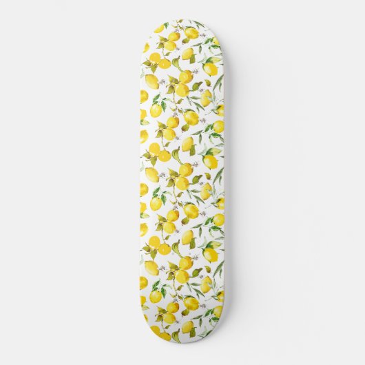 Skateboard citrons d'aquarelle 5 (Recto)