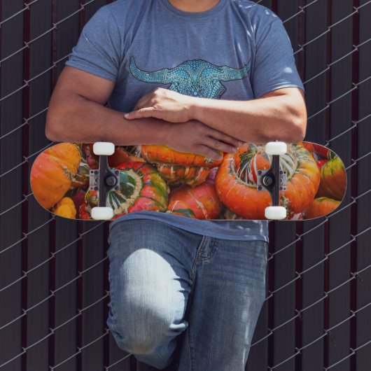Skateboard Citrouille coloré (Extérieur 3)