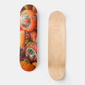 Skateboard Citrouille coloré (Recto)