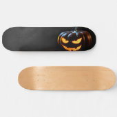 Skateboard Citrouille d'Halloween Jack-O-Lantern Éffrayant (Horz)
