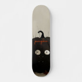 Skateboard Citrouille noir (Devant)
