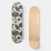 Skateboard Citrouille sans soudure carotte motif noir et blan (Recto)