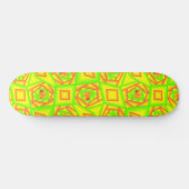 Skateboard Citrus vert orange jaune ombre abstrait Conception (Horz)