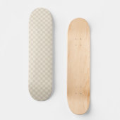Skateboard Clair Brown et blanc cassé (Recto)