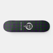 Skateboard Clan Abercrombie Tartan & Crest (Horz)