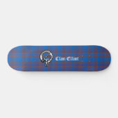 Skateboard Clan Elliot Crest Badge & Tartan (Horz)