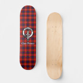Skateboard Clan Fraser Crest Badge et Tartan (Recto)
