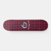 Skateboard Clan Hamilton Tartan et Crest Badge (Horz)