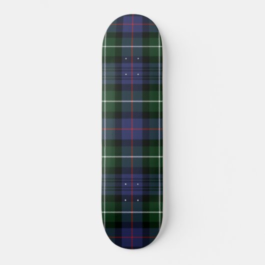 Skateboard Clan Plaid MacKenzie Chèque vert pourpre Tartan (Recto)