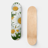 Skateboard Classic daisy pattern white floral fields greenery (Recto)
