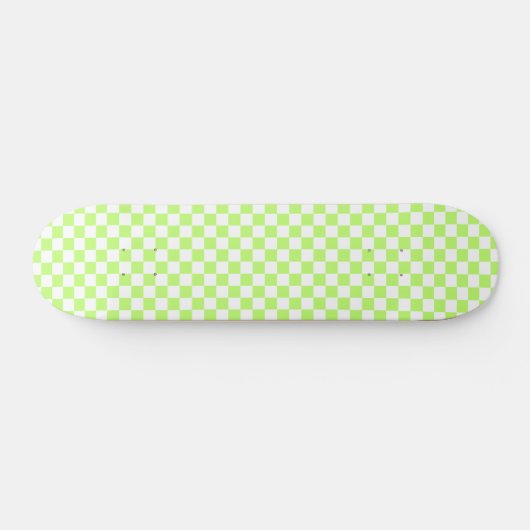 Skateboard Classic visual lime checkerboard  (Horz)