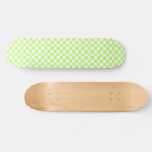 Skateboard Classic visual lime checkerboard  (Horz)