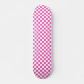 Skateboard Classic visual pink checkerboard  (Devant)