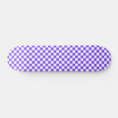Skateboard Classic visual purple checkerboard  (Horz)