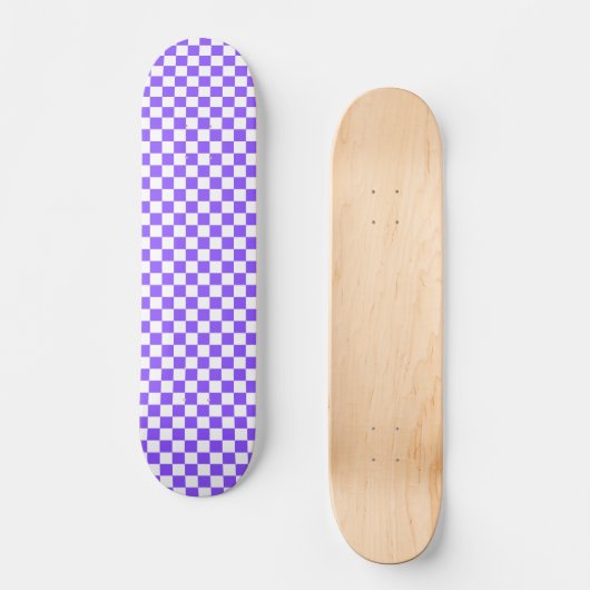 Skateboard Classic visual purple checkerboard (Recto)