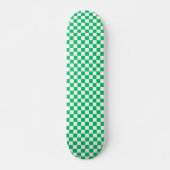 Skateboard Classique vert à carreaux (Devant)