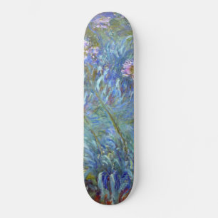 Skateboard Claude Monet Agapanthus Fine Art Floral GalleryHD 