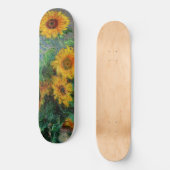 Skateboard Claude Monet - Bouquet de tournesols (Recto)