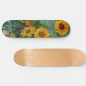 Skateboard Claude Monet - Bouquet de tournesols (Horz)