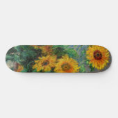 Skateboard Claude Monet - Bouquet de tournesols (Horz)