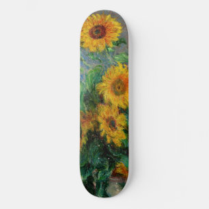 Skateboard Claude Monet - Bouquet de tournesols