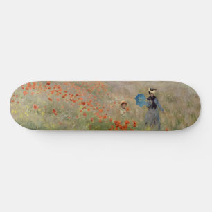 Skateboard Claude Monet - Champ de coquelicots