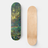 Skateboard Claude Monet - Coin d'un étang avec des Nénuphars (Recto)