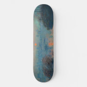 Skateboard Claude Monet - Coucher de soleil sur la Seine à La (Recto)