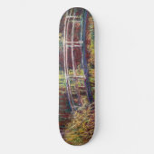 Skateboard Claude Monet - Eau Lily étang, Harmonie rose (Recto)