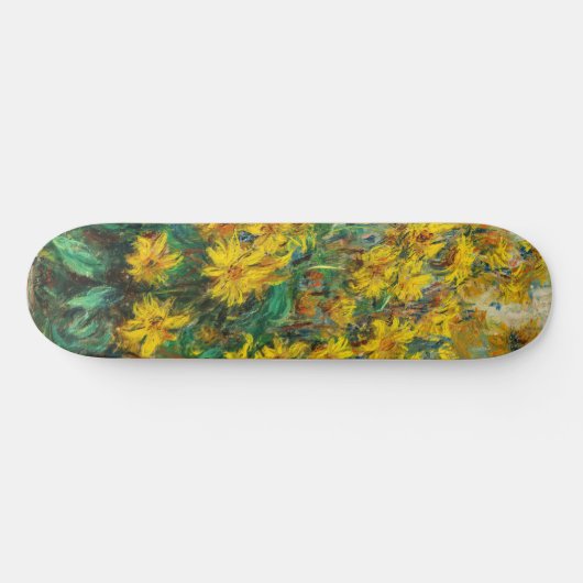 Skateboard Claude Monet - Fleurs d'artichauts de Jérusalem (Horz)