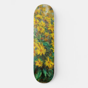 Skateboard Claude Monet - Fleurs d'artichauts de Jérusalem