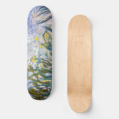 Skateboard Claude Monet - Iris jaunes et violets (Recto)