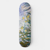 Skateboard Claude Monet - Iris jaunes et violets (Recto)