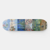 Skateboard Claude Monet - Patchwork de chefs-d'oeuvre (Horz)